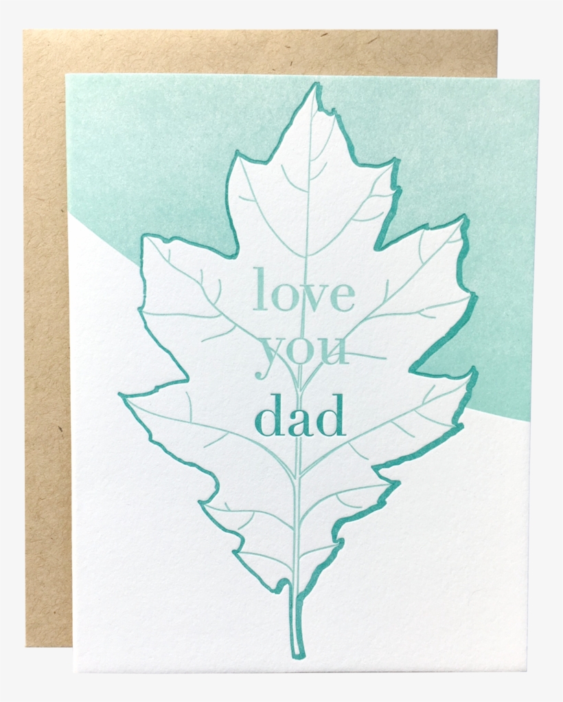 Oak Leaf Dad Card - Motif, transparent png download
