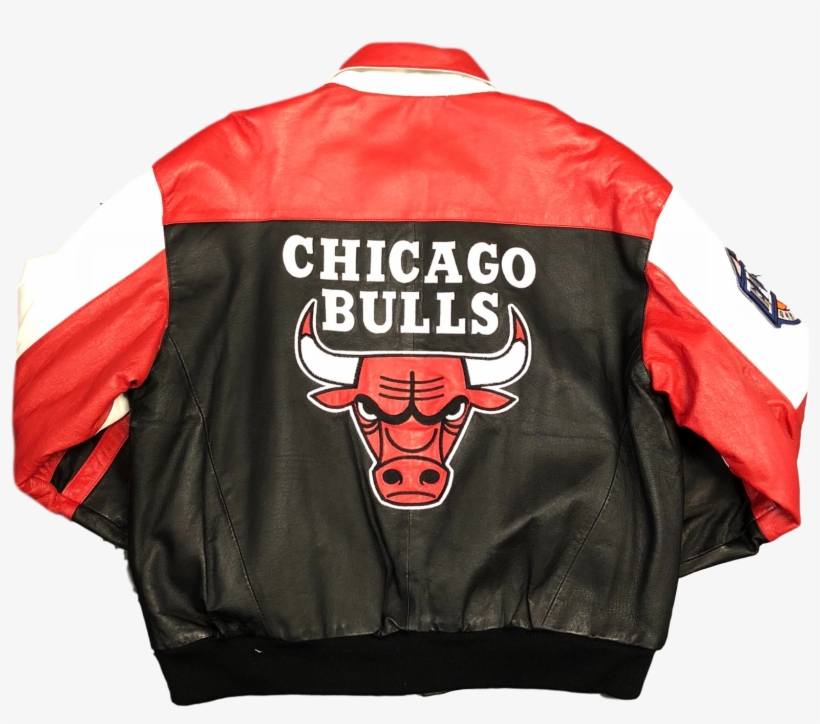 Vintage Chicago Bulls Leather Jacket - Chicago Bulls, transparent png download