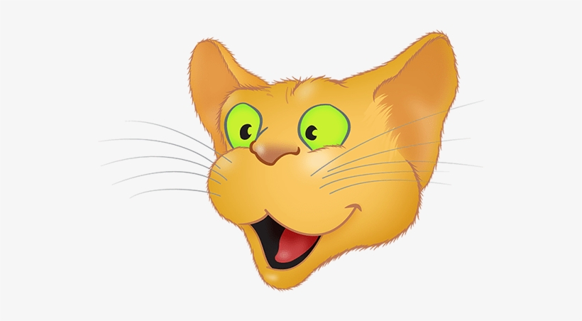 Golden Cat Emoji Messages Sticker-2 - Cat Yawns, transparent png download