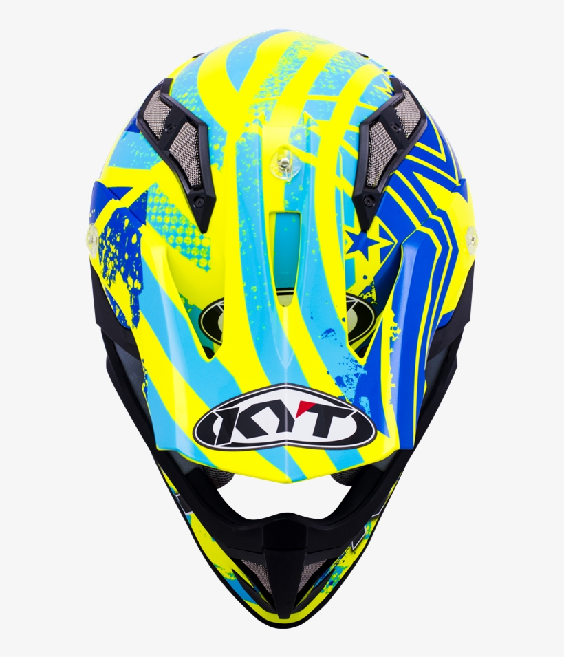 Strike Eagle Patriot Blue - Kyt Strike Eagle Patriot Blue Yellow, transparent png download