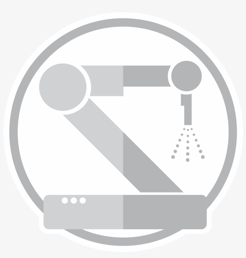 Industrial Robot Arm Icon - Circle, transparent png download