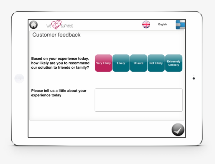 Simple Customer Feedback Survey Ipad, transparent png download