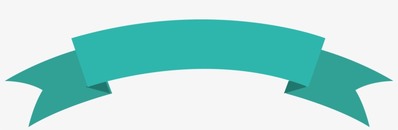 Up Arc Green Ribbon Banner With Fold Wedge End - Merry Christmas On Ribbon, transparent png download