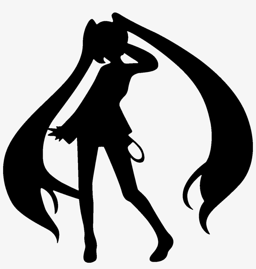 Sticker Manga Fille 2 Ambiance Sticker Manga Girl2 - Hatsune Miku Svg, transparent png download