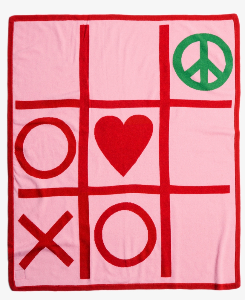 Tic Tac Toe Cashmere Blanket - Tic Tac Toe, transparent png download