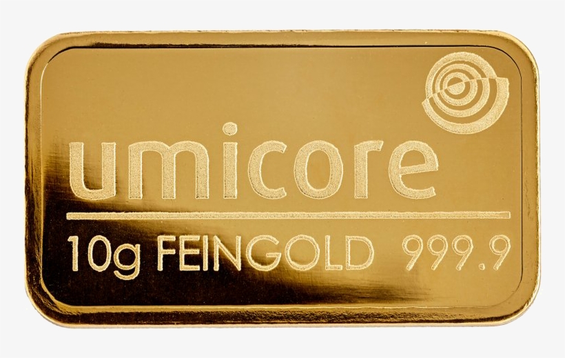 10g Umicore Gold Bar - Gold Bar, transparent png download