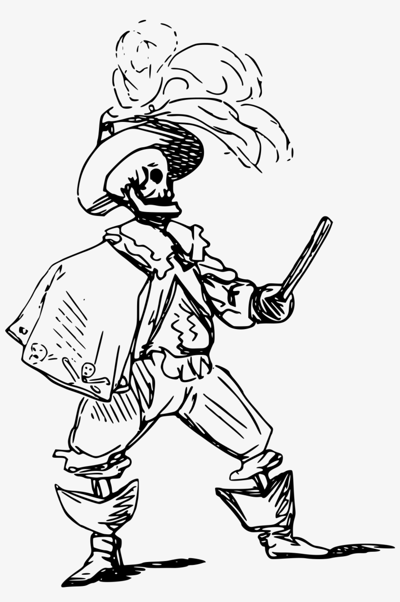 This Free Icons Png Design Of Fighting Skeleton, transparent png download