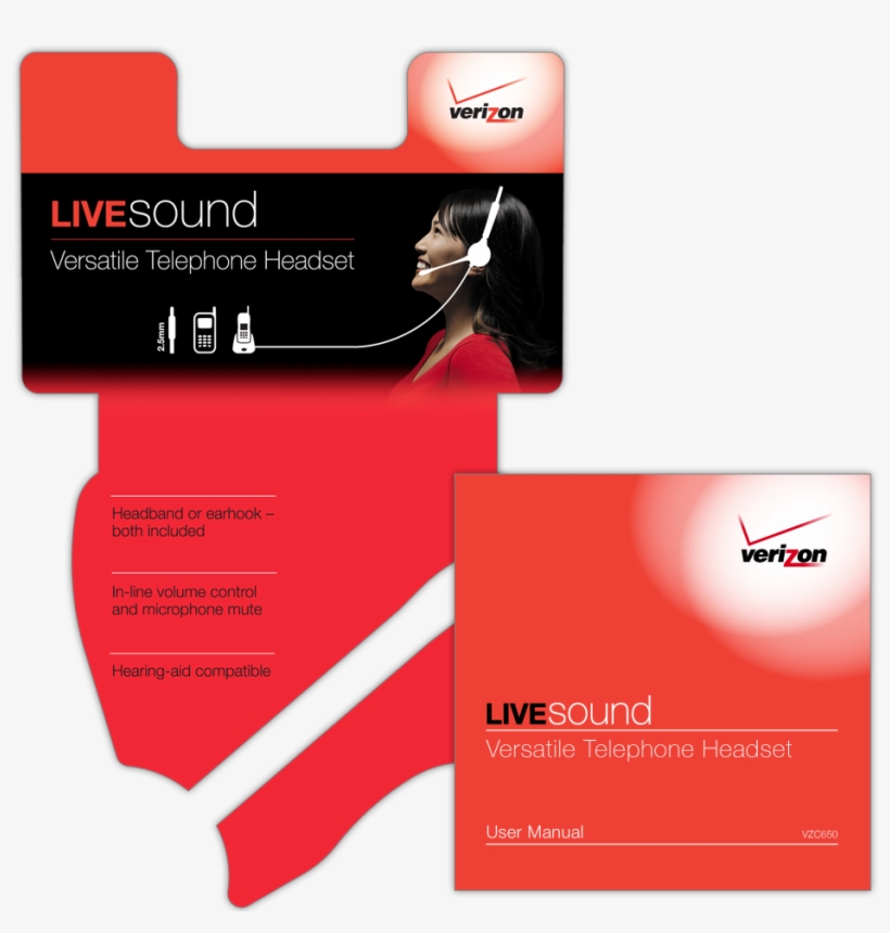 A 5-color Product Clamshell Package Insert For Verizon - Graphic Design, transparent png download