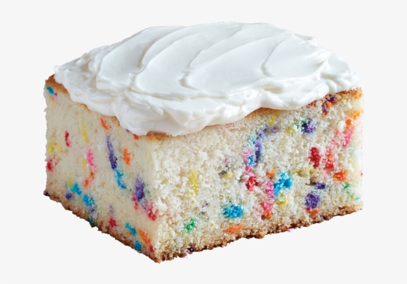 Vanilla Sprinkle Snack Cake - Buttercream, transparent png download