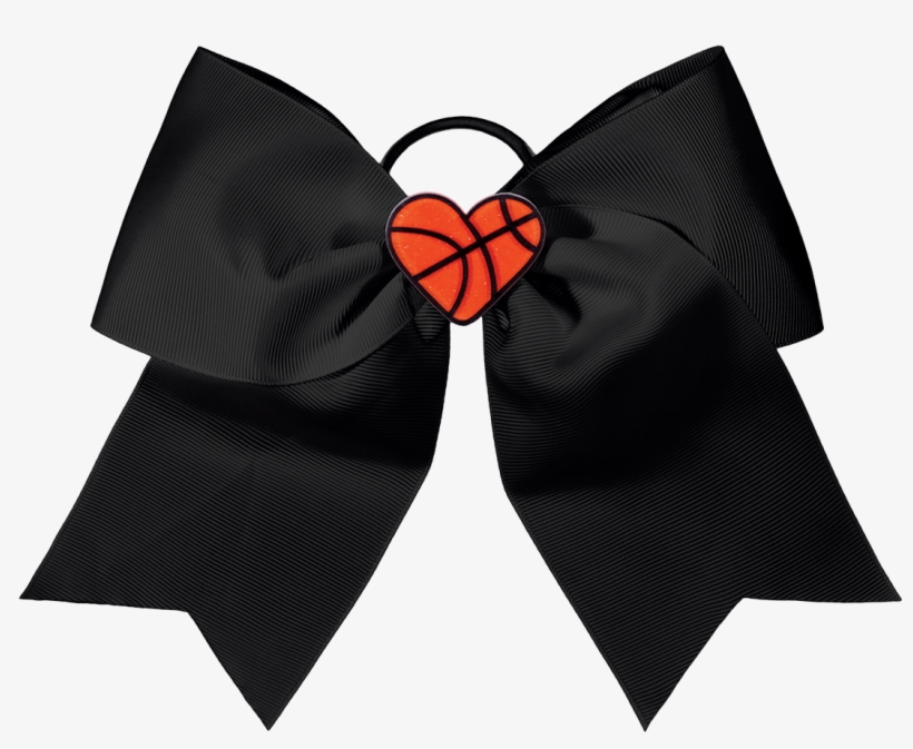 Chasse I Heart Basketball Hair Bow - Satin, transparent png download