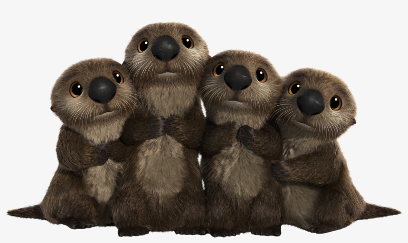Beaver Download Transparent Png Image - Otters From Finding Dory Cuddle Party, transparent png download