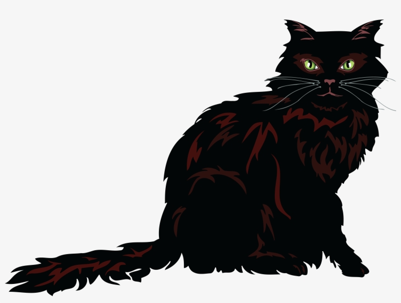 , , - Long Haired Cat Clipart, transparent png download