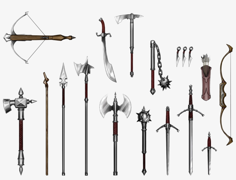 1003kib, 2500x1807, Starter-weapons - Machado Lança, transparent png download