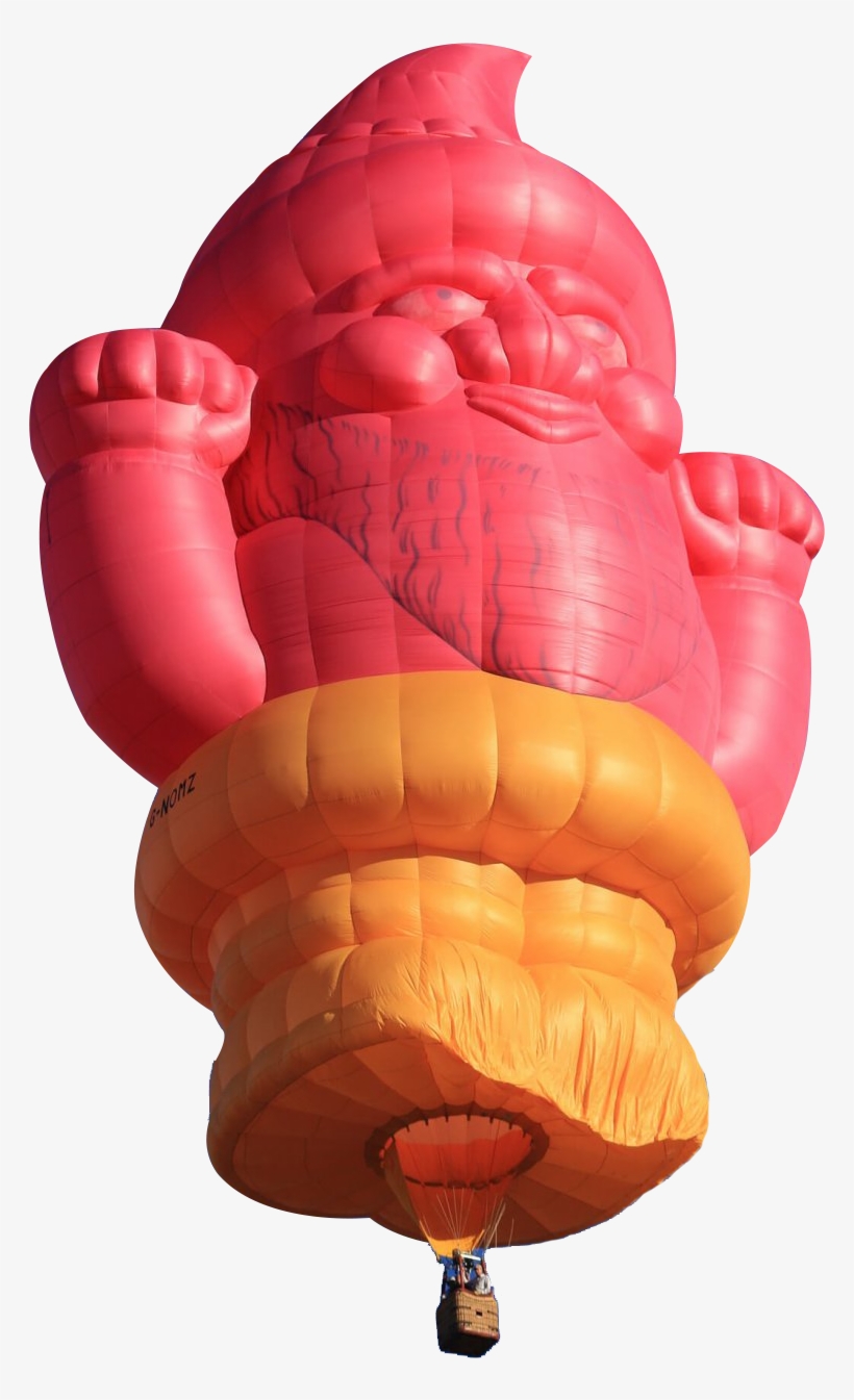 Pink Gnome Pilot - Hot Air Balloon, transparent png download