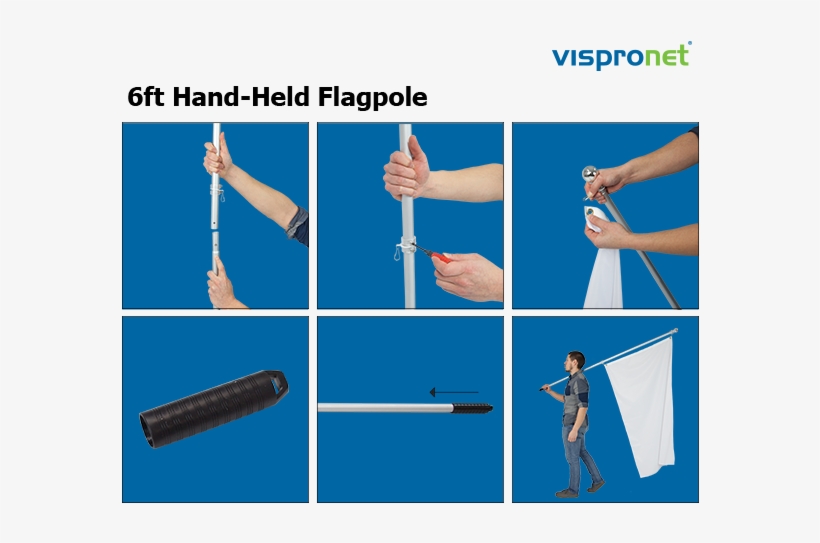 China Flag The Hand-held Option Comes With A Hand Grip - Hand, transparent png download