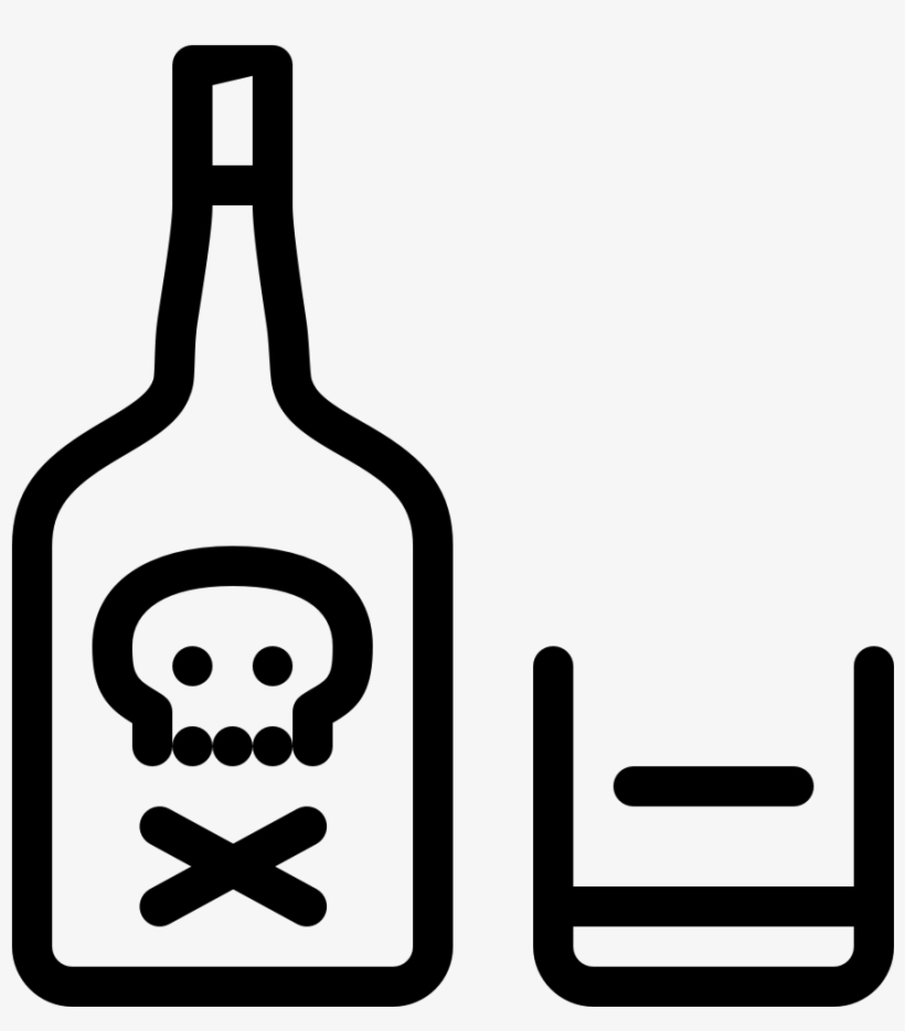 Drink Liquor Hard Bottle Glass, transparent png download