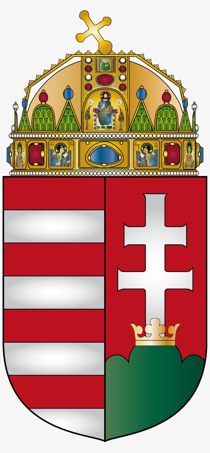 Hungary Family Crest Rings, Cufflinks And Pendants - Hungarian Coat Of Arms, transparent png download