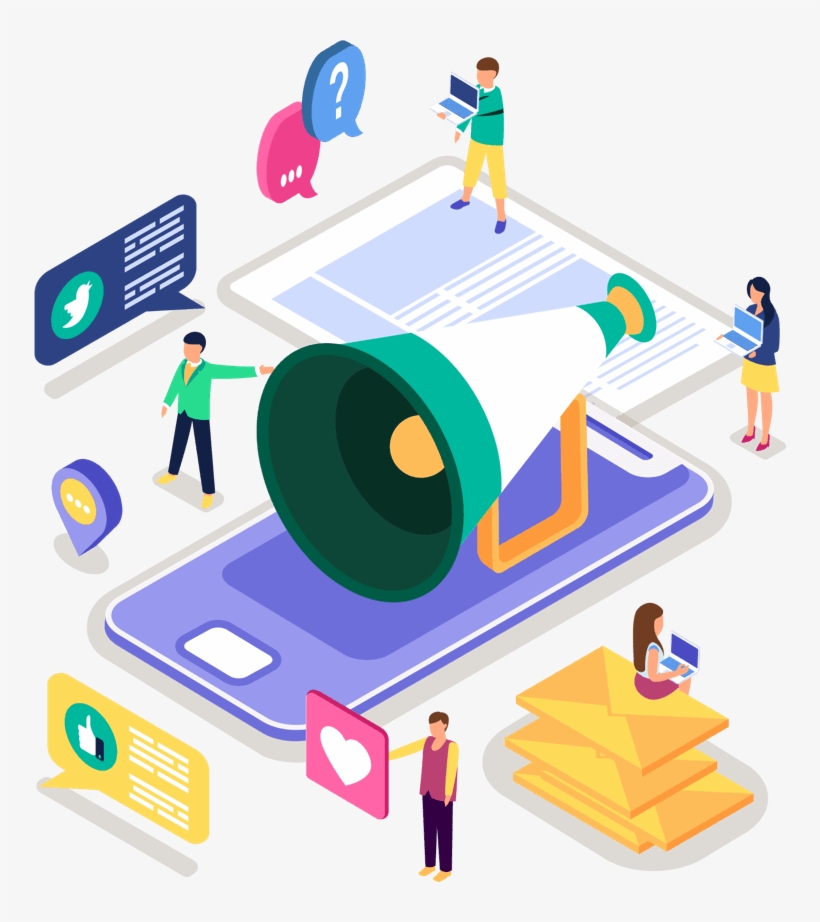 World-class Audience Panel - Isometric Social Media, transparent png download