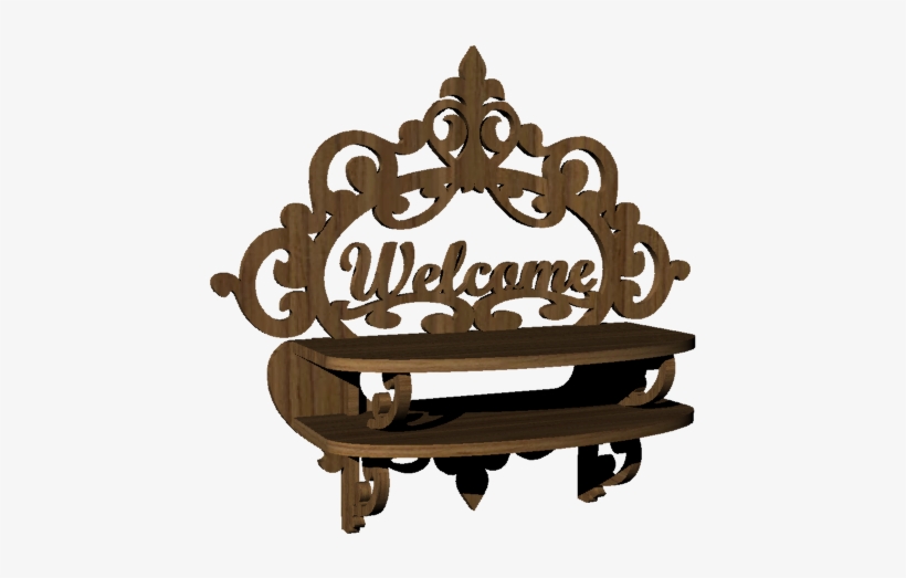 Welcome Sign Twin Shelf - Illustration, transparent png download
