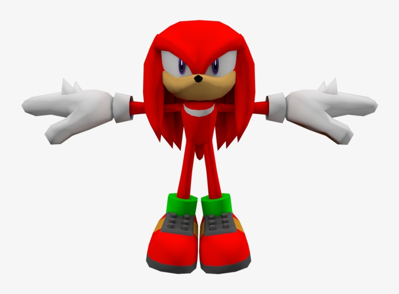 Download Zip Archive - Sonic Heroes Knuckles Model, transparent png download