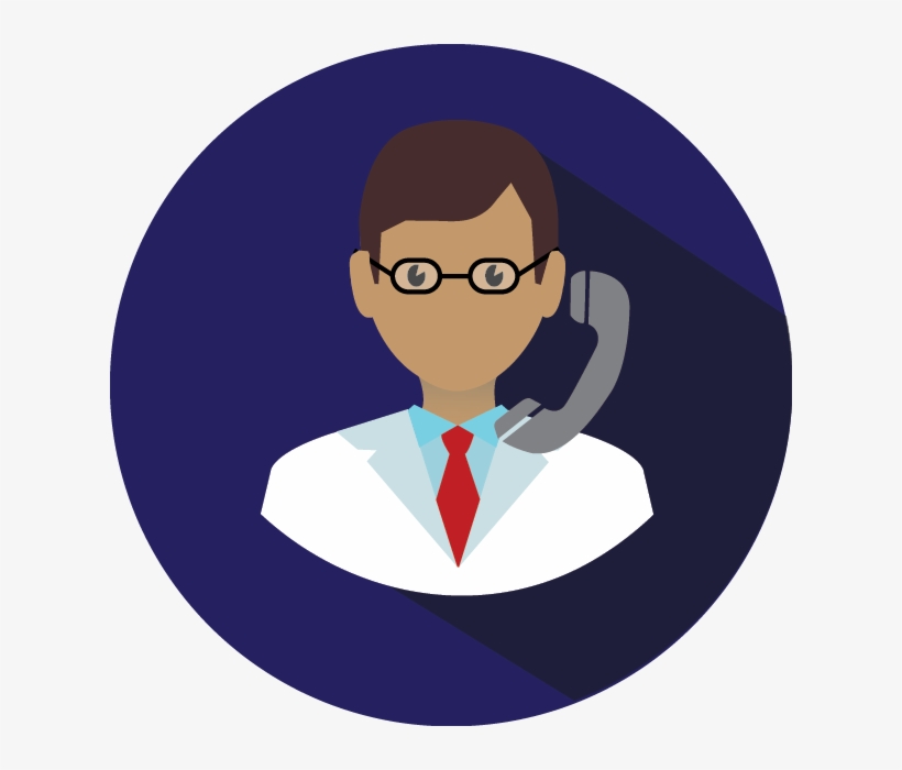 Doctor Phone Icon - Cartoon, transparent png download