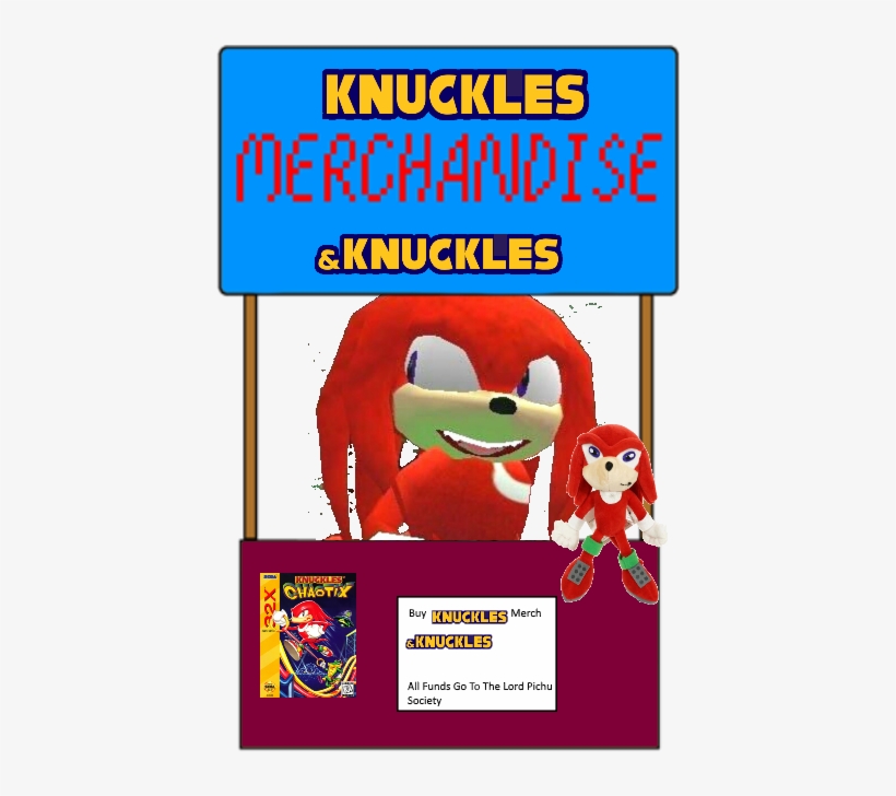 Knuckles Merchandise & Knuckles - Cartoon, transparent png download