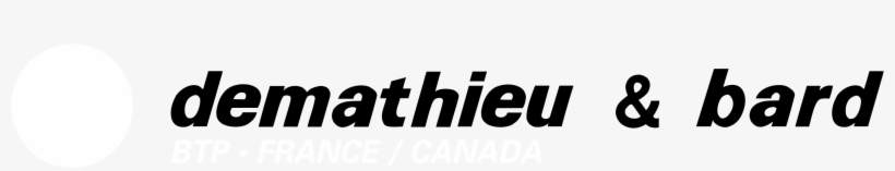 Demathieu & Bard Logo Black And White - Demathieu Et Bard, transparent png download
