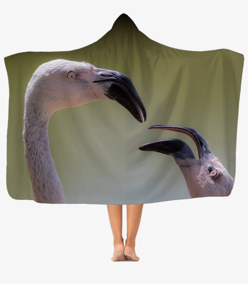 Flamingos Premium Adult Hooded Blanket - Blanket, transparent png download