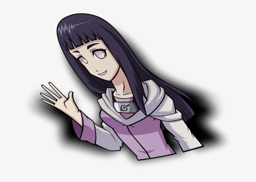 Hinata Half Peeker Sticker - Cartoon, transparent png download