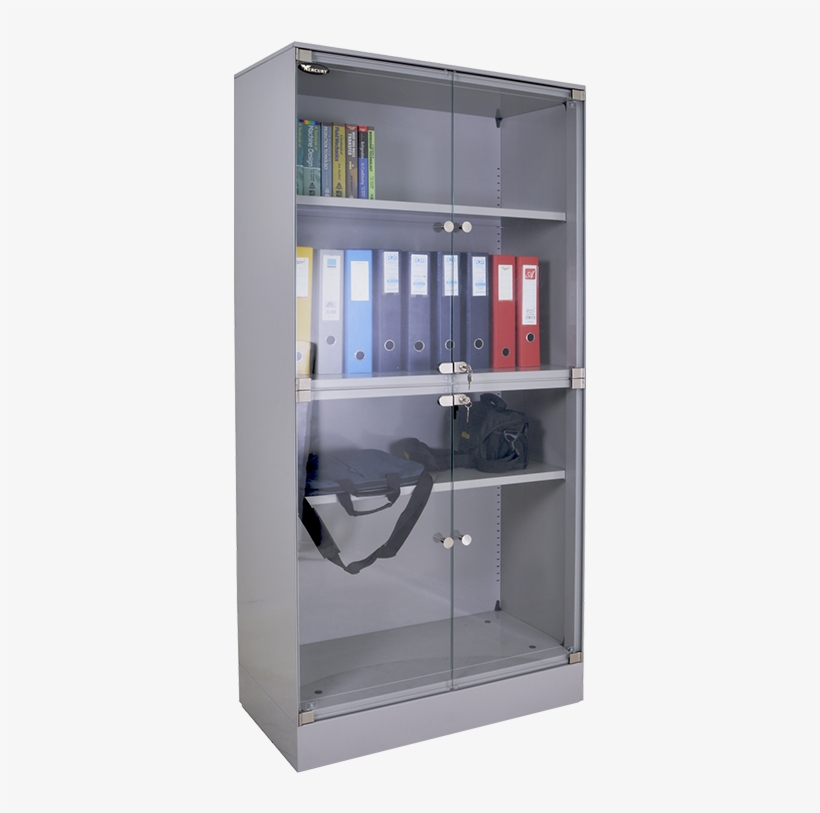 Glass Door Cupboard-1 - Locker, transparent png download
