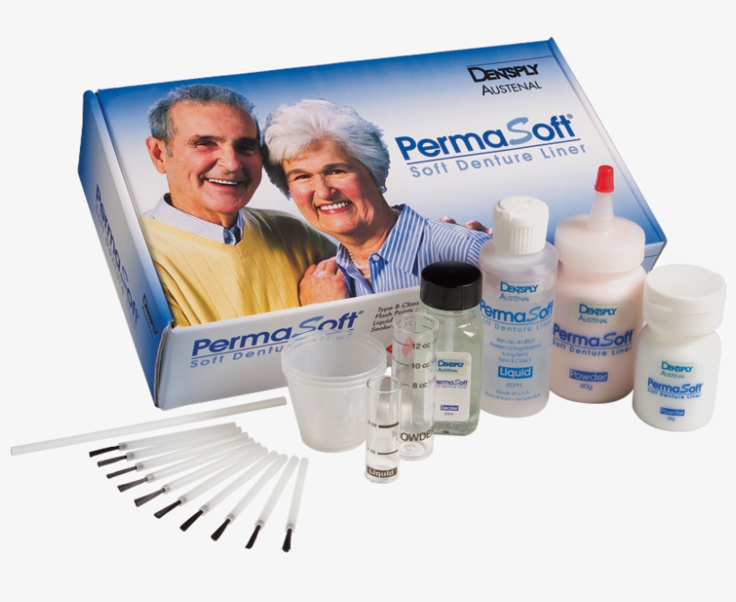 Image For Permasoft Soft Denture Liner Powder/liquid, - Permasoft Denture Liner, transparent png download