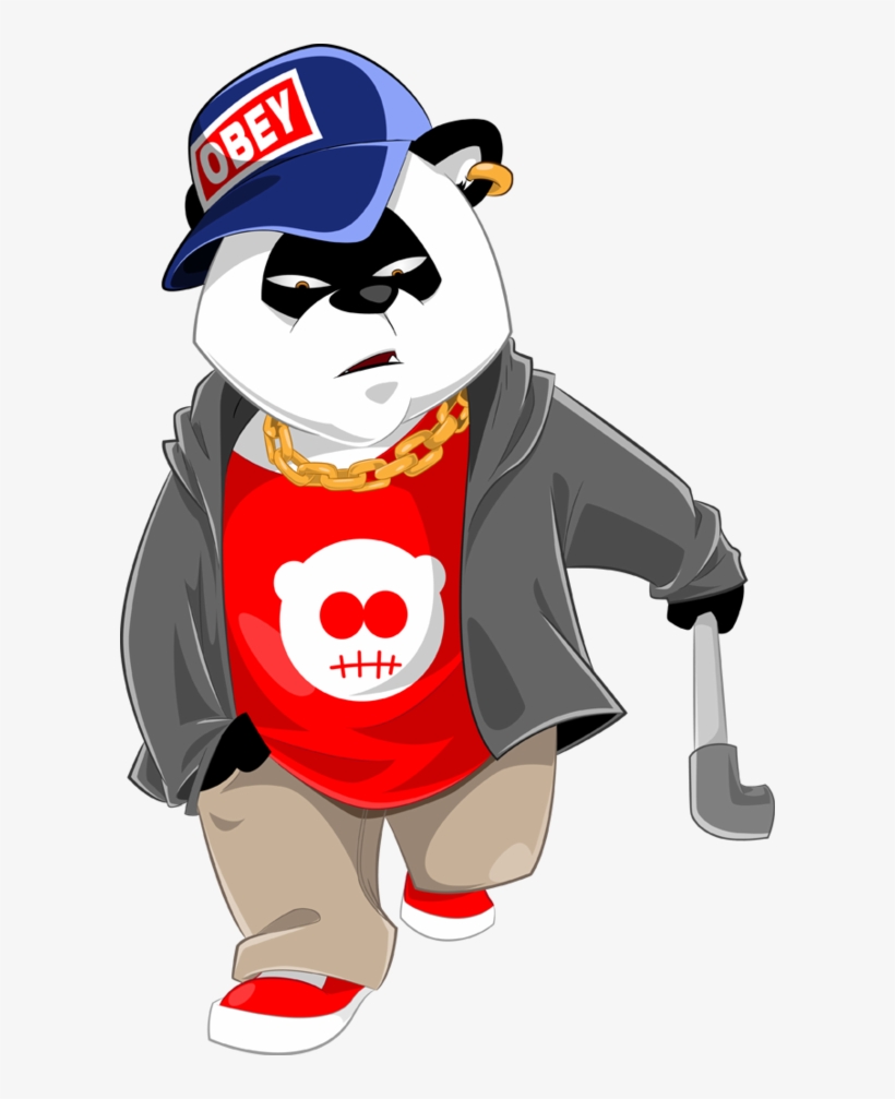 Badass Panda Png, transparent png download