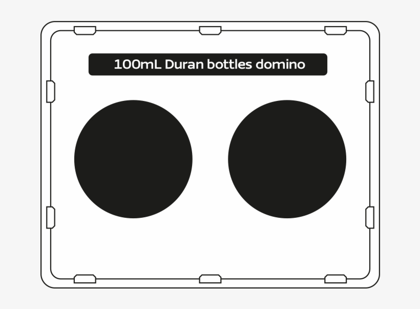 Domino For 100 Ml Duran Bottle X2 - Circle, transparent png download