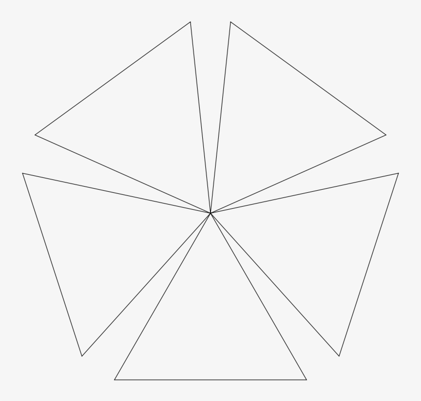 Almost A Pentagon - Triangle, transparent png download