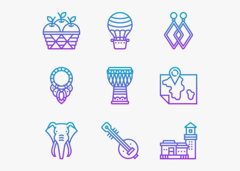 Africa Symbols - African Icons, transparent png download