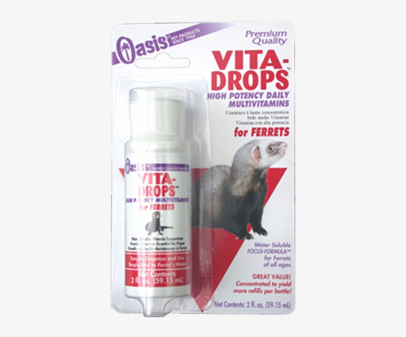 Oasis Vita-drops For Ferrets - Punxsutawney Phil, transparent png download