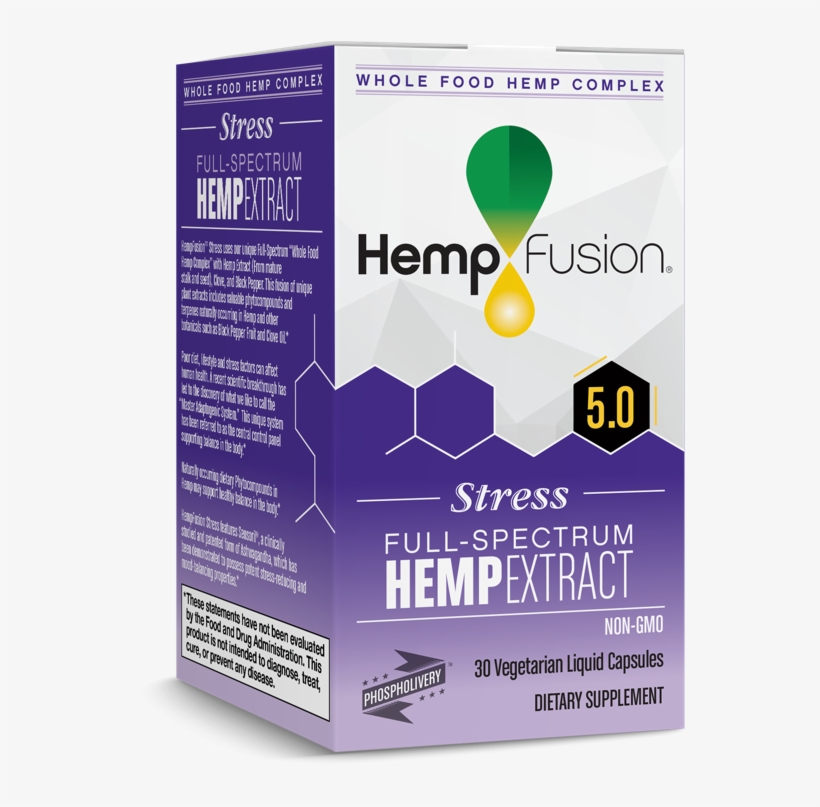 Hempfusion Stress Hemp Extract Carton - Hempfusion Stress, transparent png download