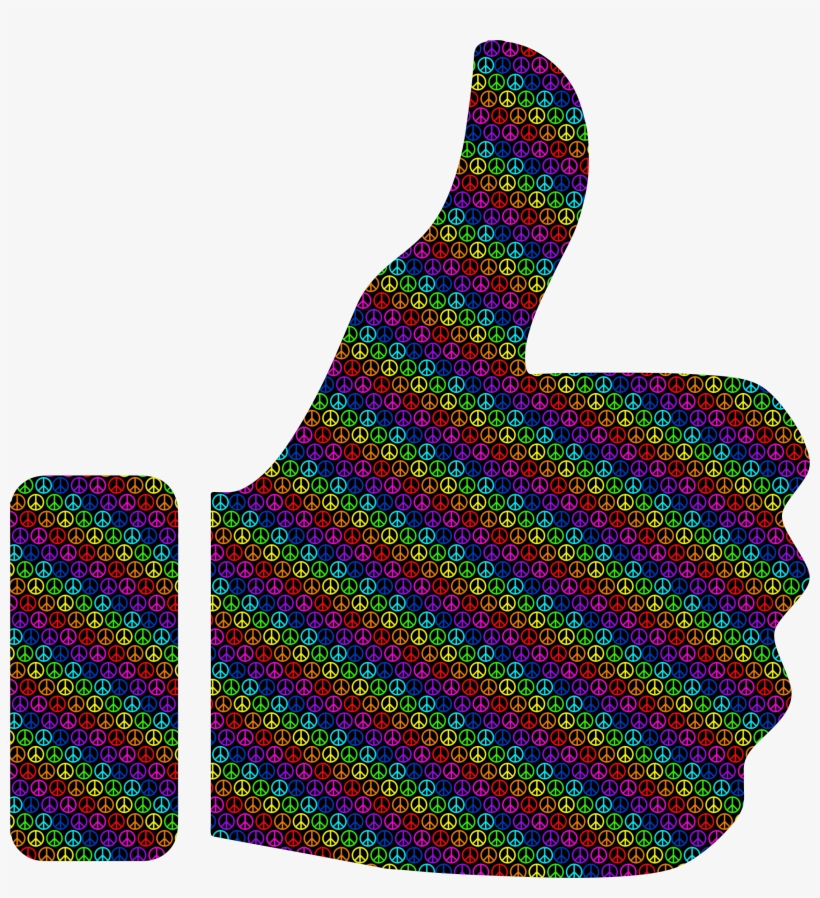 This Free Icons Png Design Of Colorful Peace Thumbs, transparent png download