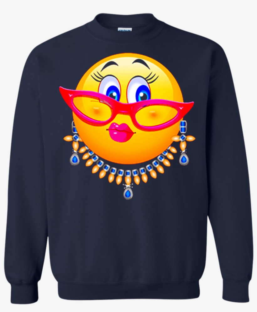 Lady Bling Face Emoji Costume - Shirt, transparent png download