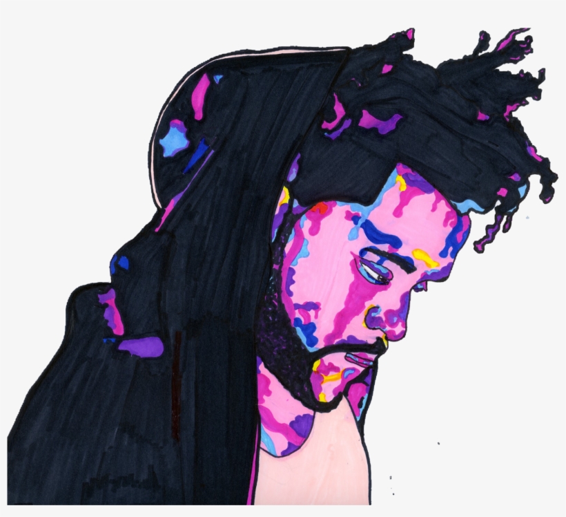 The Weeknd Art Print - Illustration, transparent png download