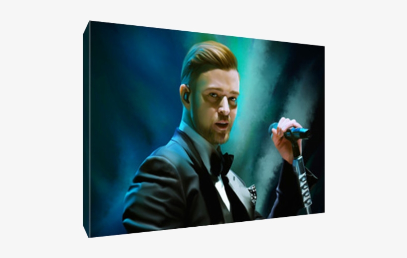Details About Justin Timberlake Suit And Tie Poster - Led-backlit Lcd Display, transparent png download