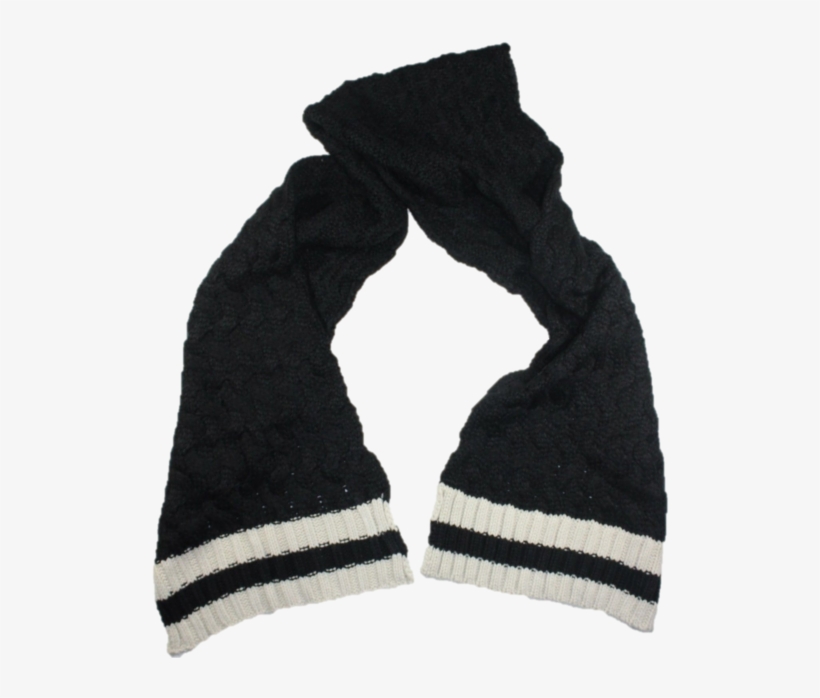 New William Rast Men's Black Cable Knit Scarf O/s Acrylic - Scarf, transparent png download