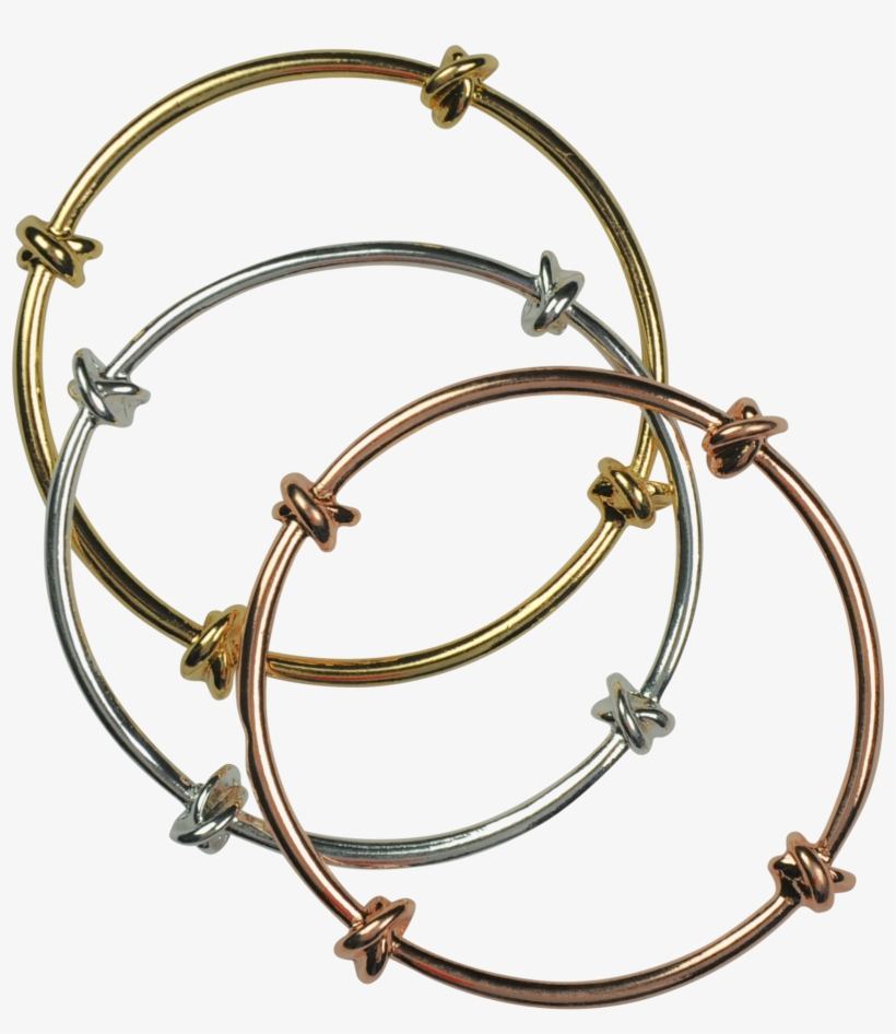 Shiny Silver/ Gold / Rose Gold - Bangle, transparent png download