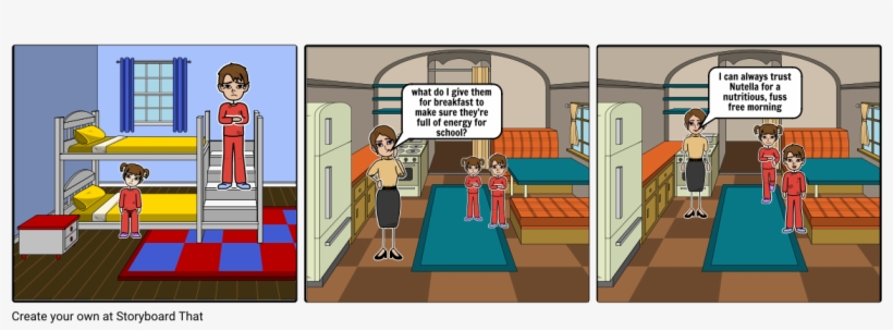 Nutella Story Board - Cartoon, transparent png download