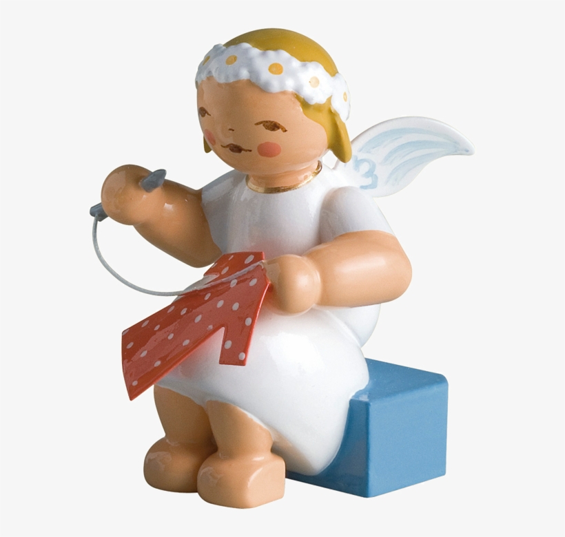 Marguerite Angel, Sitting, With Knitting Needle And - Wendt & Kühn, transparent png download