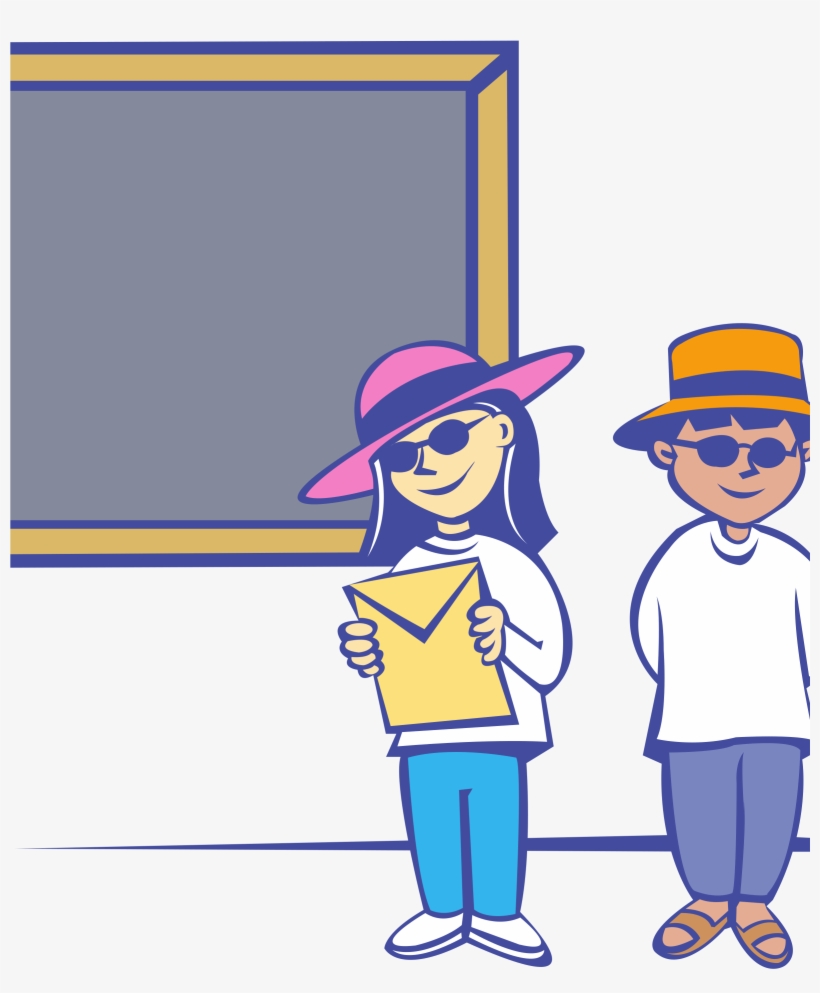 This Free Icons Png Design Of Kids In Front Of A Blackboard, transparent png download