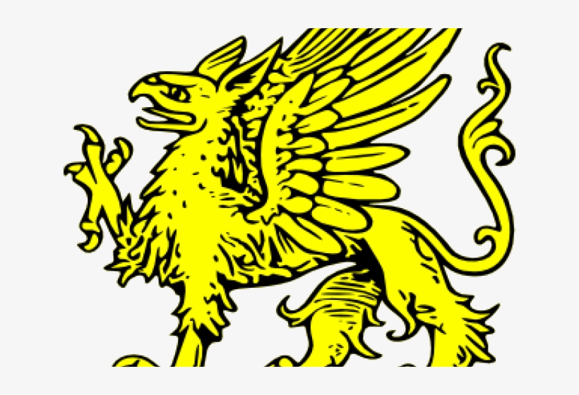 Griffin Clipart Helpfulness - Heraldry Griffon Passant, transparent png download