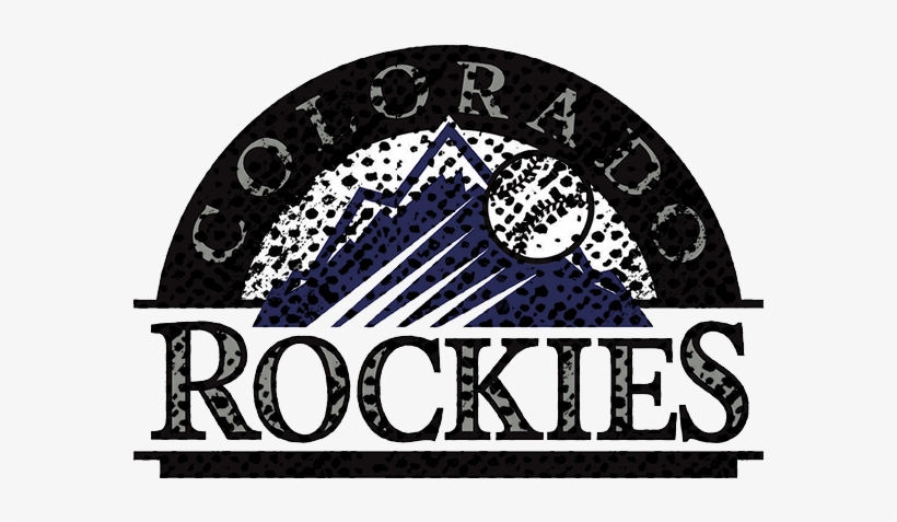 Colorado Rockies 1993-present Primary Logo Distressed - Colorado Rockies, transparent png download