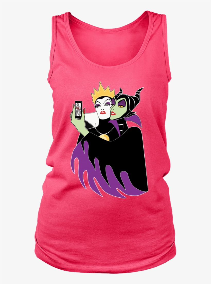 Wicked Selfie Shirt Grimhilde & Maleficent Selfie T-shirt - T-shirt, transparent png download