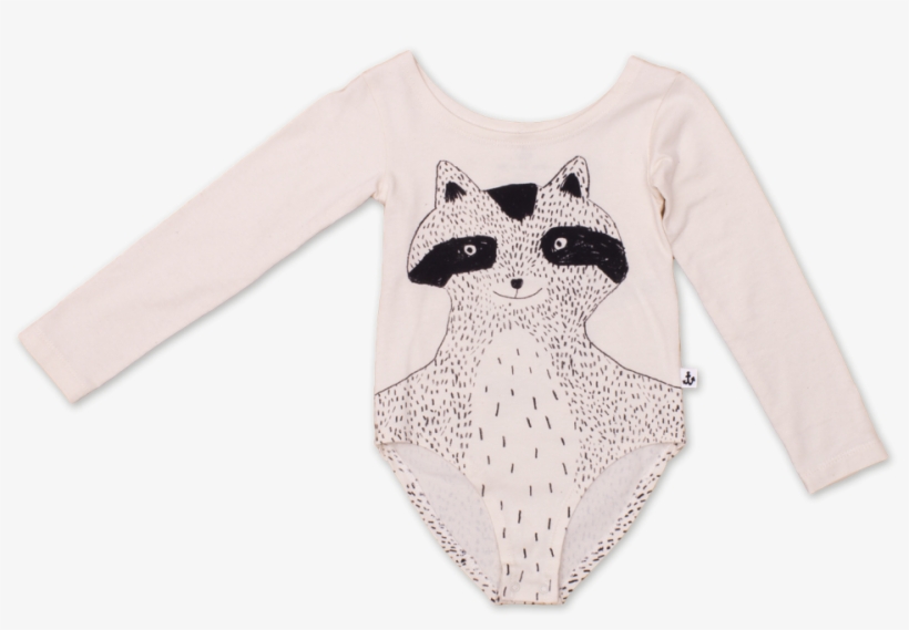 Noé & Zoë Leotard Racoon - Long-sleeved T-shirt, transparent png download